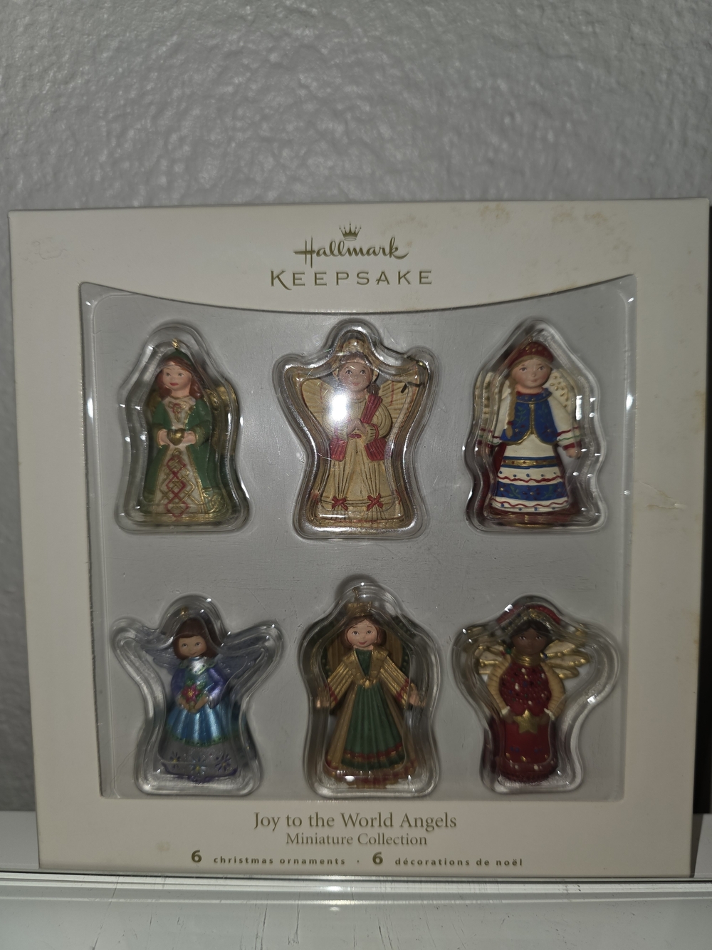 Vintage 2007 Hallmark Keepsake 'Joy to the World Angels' Miniature Ornament Set